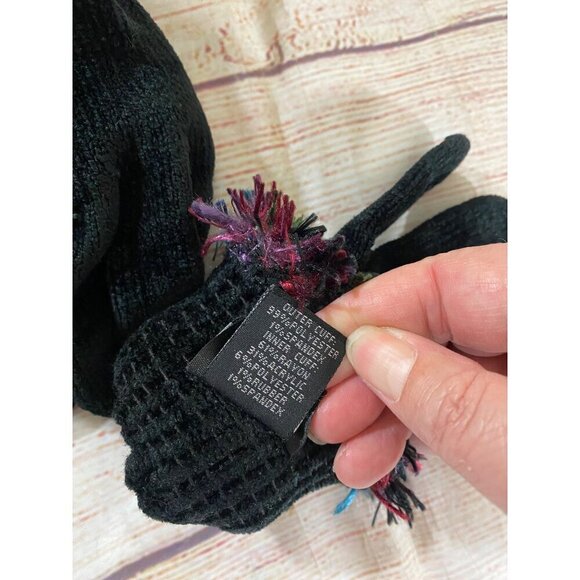 Cejon Women's Black Knit Classic Winter/ Fall Gloves - OS - Picture 8 of 8